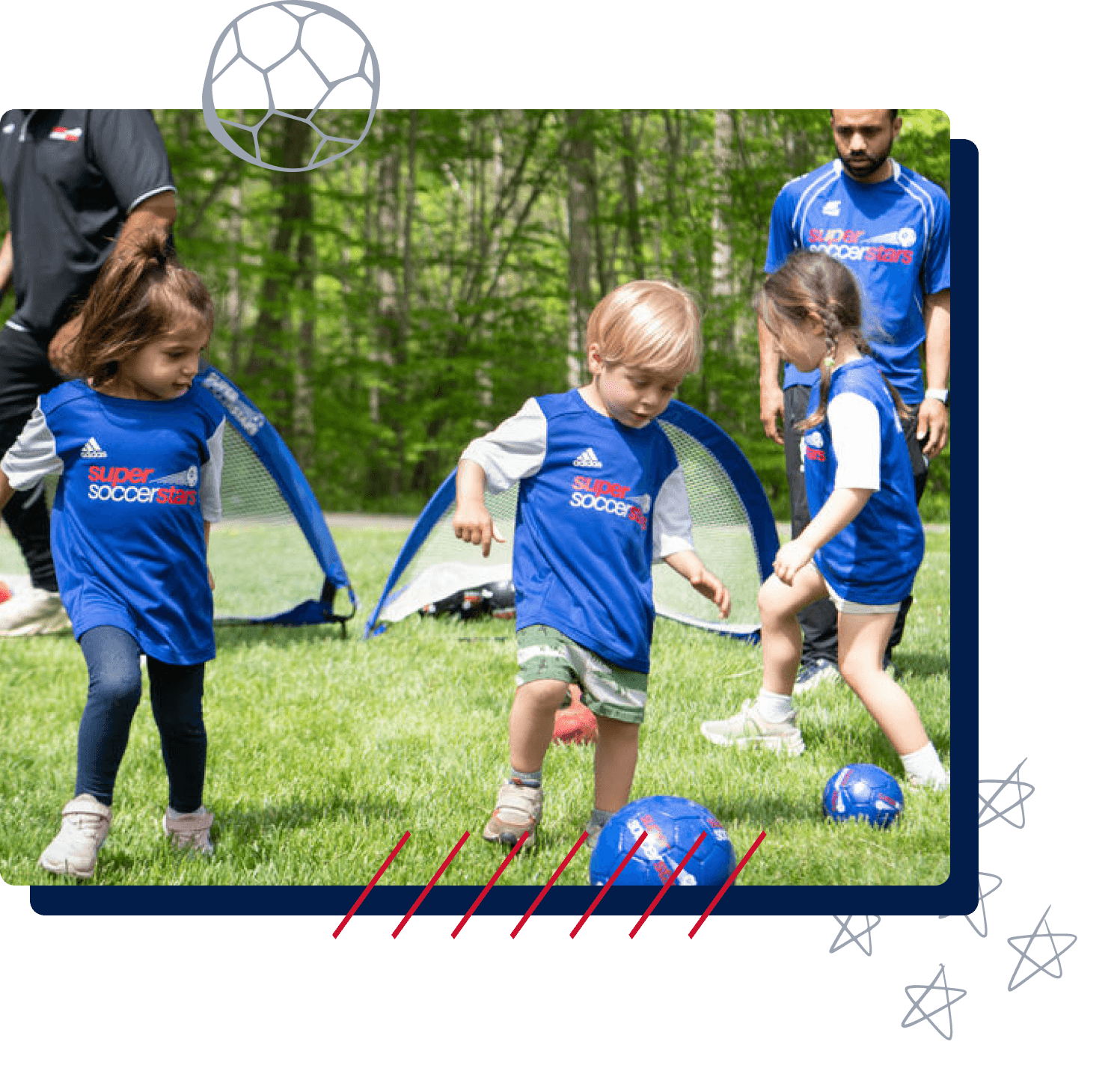 Kid Soccer Players and coachs