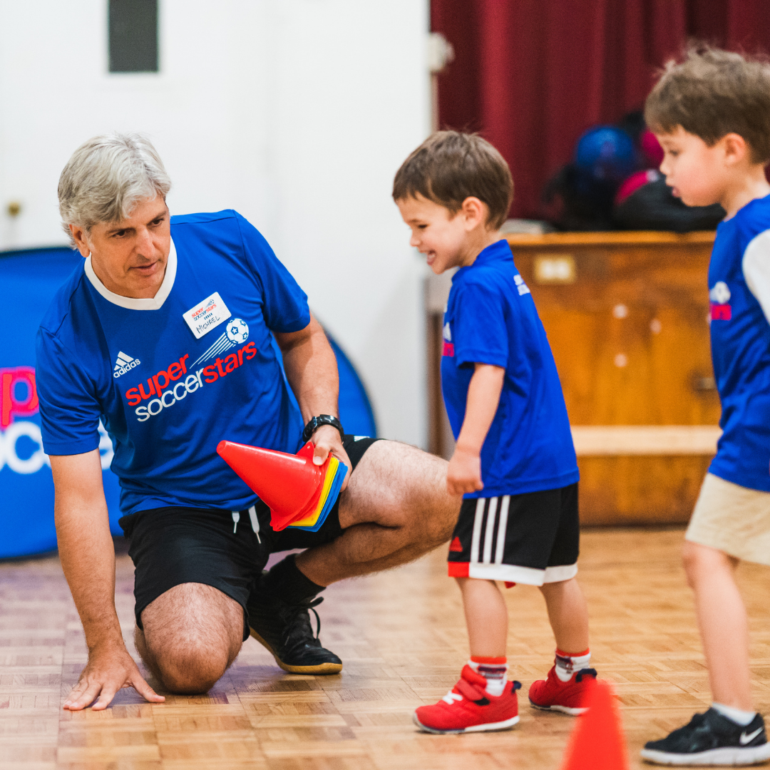 Indoor soccer class